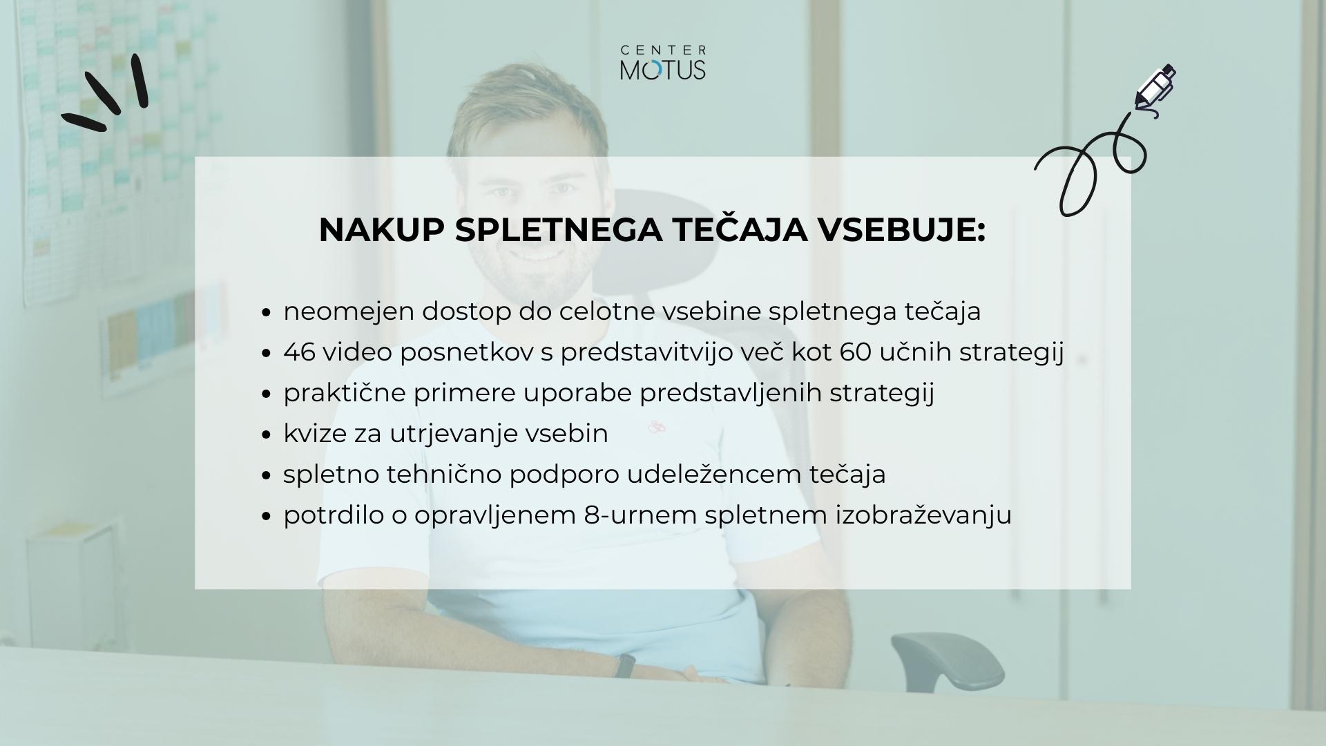 vsebine in prednosti nakupa spletnega tečaja učenja