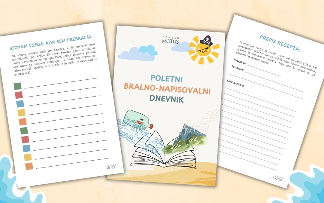 Poletni dnevnik za spodbujanje aktivnega branja in pisanja