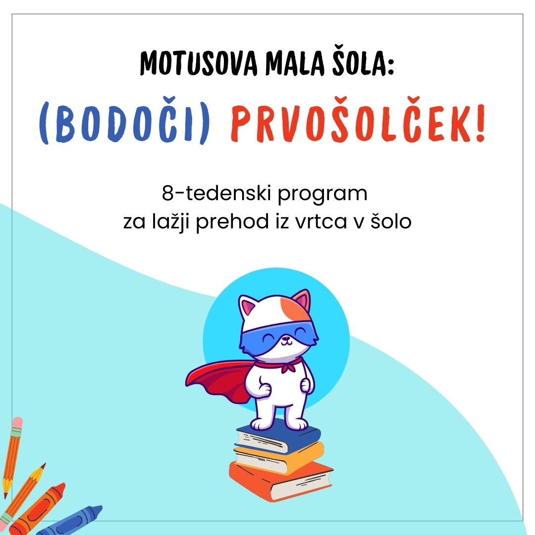 program za predšolske otroke za lažji prehod iz vrtca v šolo