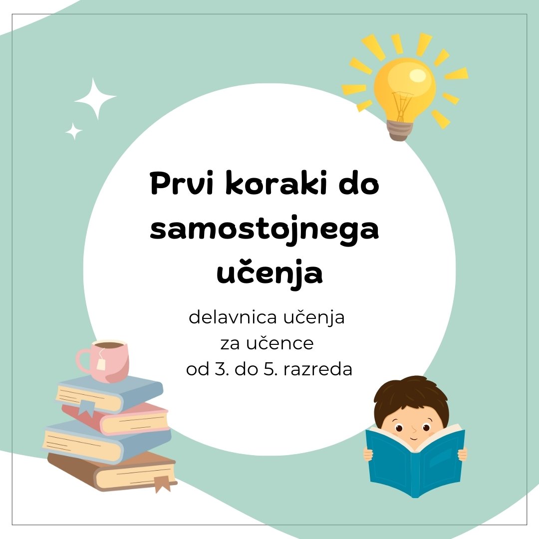delavnica učenja za učence od 3. do 5. razreda