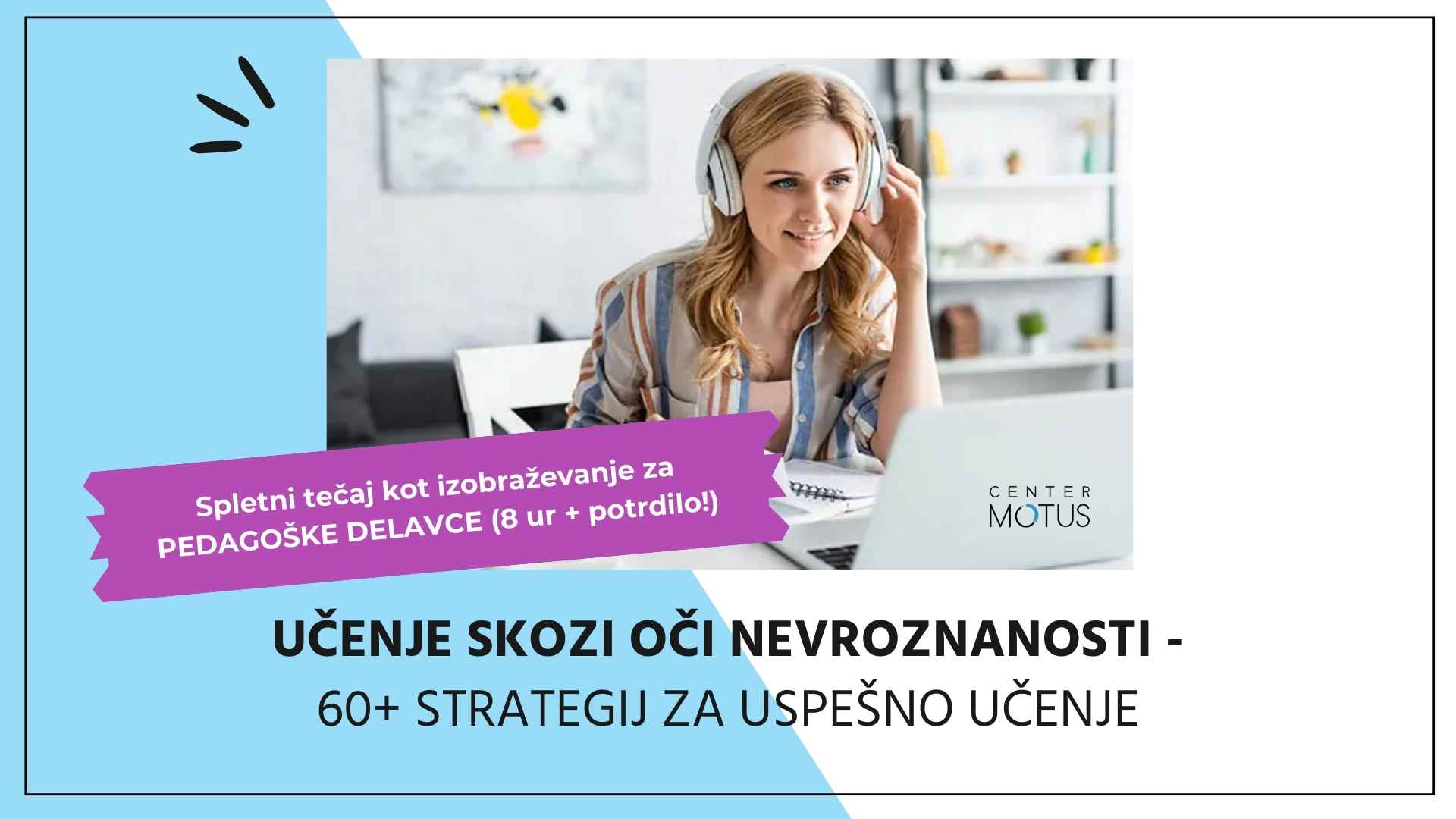spletni tečaj učnih strategij za pedagoške delavce